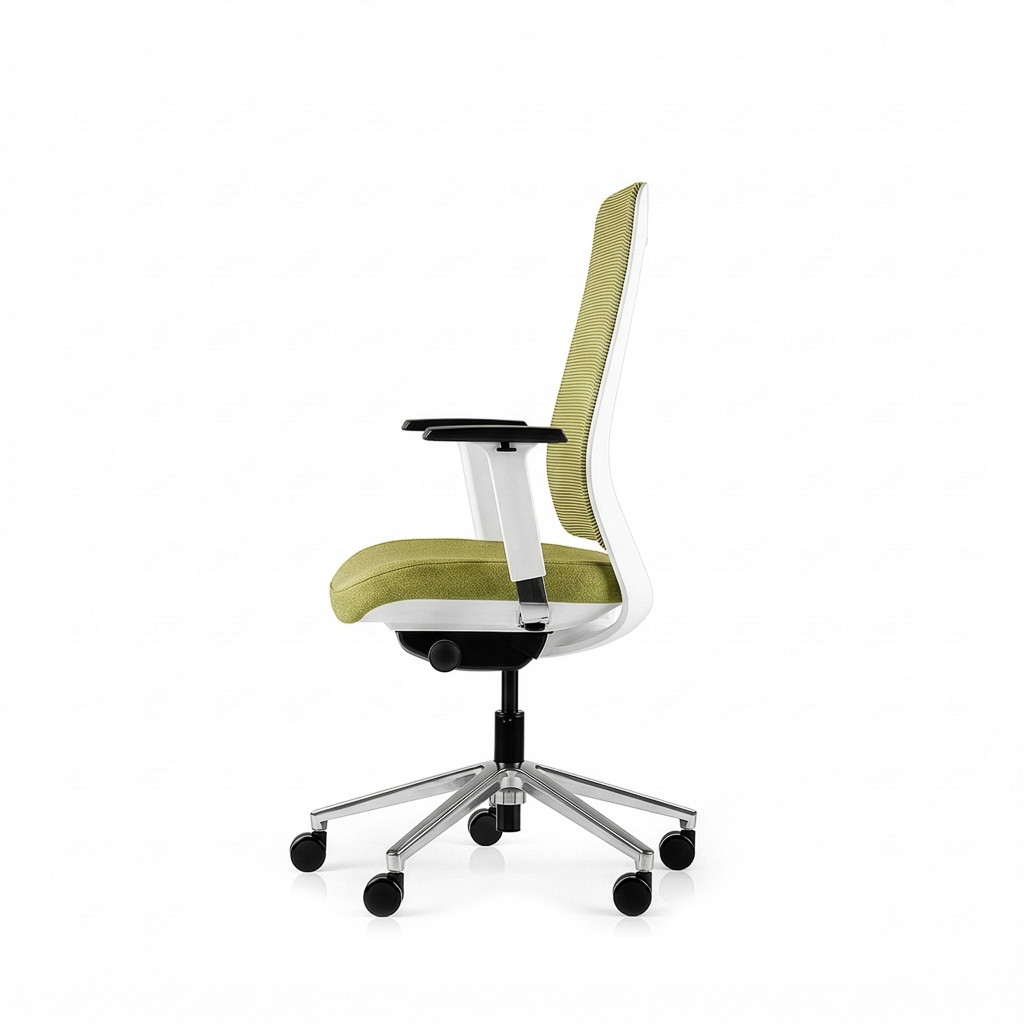 Inwerk Teamo® Original - Ergonomischer Bürostuhl, Weiss/Grün