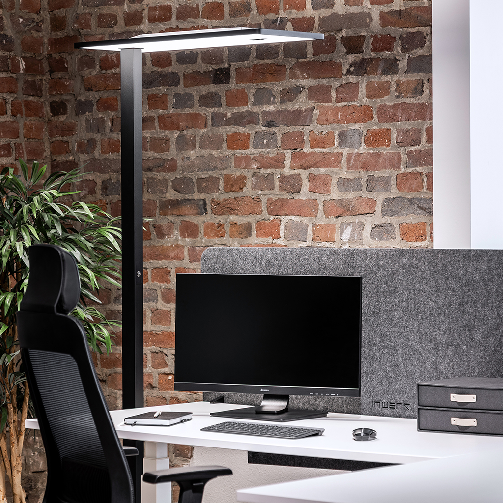 LED Büro Stehleuchte Stralen® Schwarz