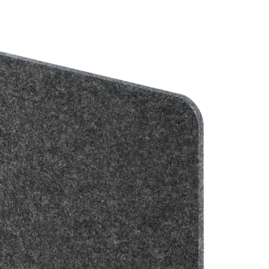 Akustik Tischtrennwand Akustix® pure Dunkelgrau 160x65