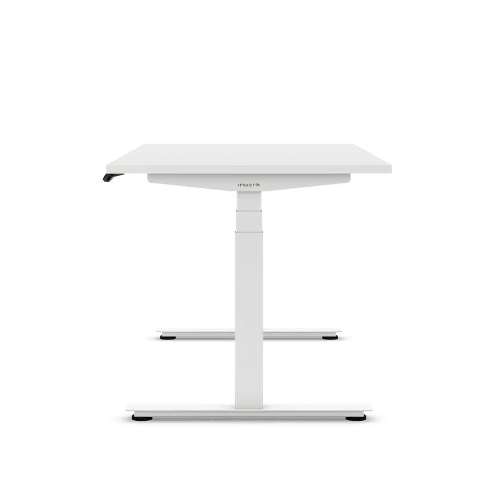 Höhenverstellbarer Schreibtisch Ecolift® Plus Weiss Dekor/Weiss 120x80