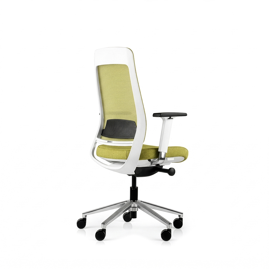 Inwerk Teamo® Original - Ergonomischer Bürostuhl, Weiss/Grün