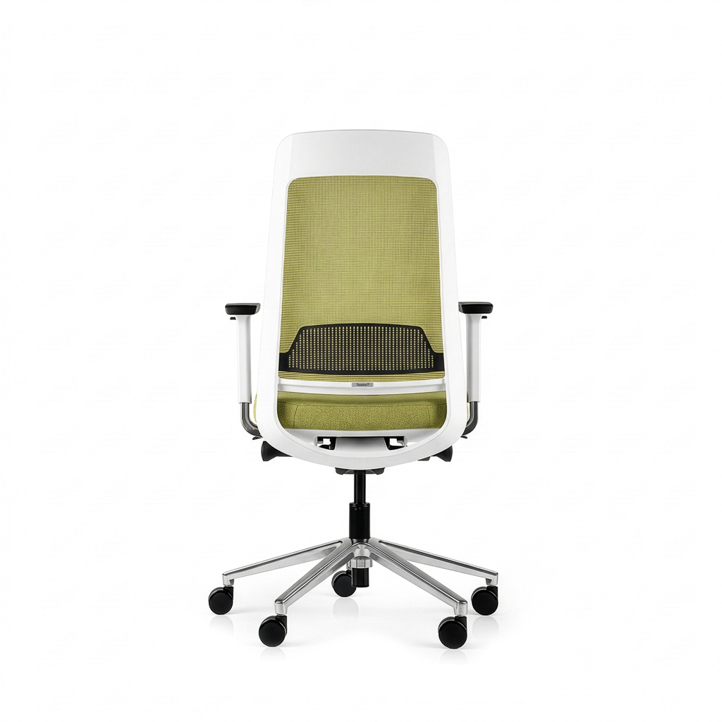 Inwerk Teamo® Original - Ergonomischer Bürostuhl, Weiss/Grün