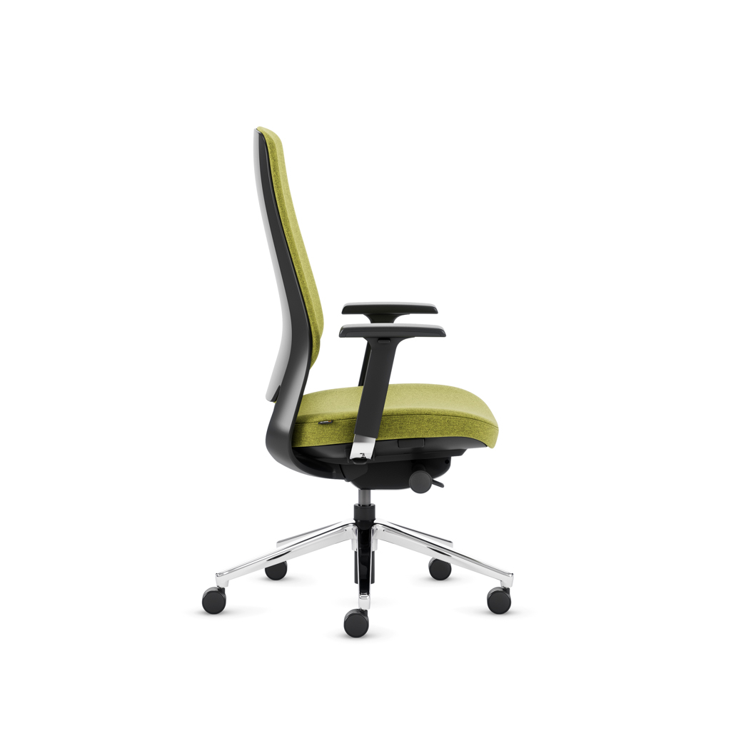 Teamo® Plush - Ergonomischer Bürostuhl, Vollpolster, Schwarz/Grün
